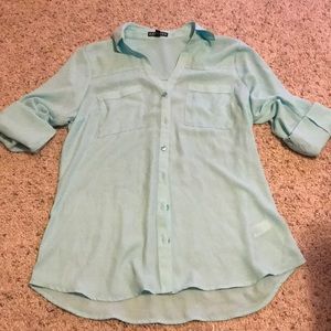 Express button down blouse size Small